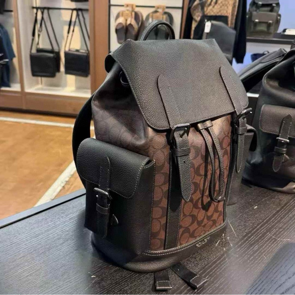 NWT Coach Hudson Backpack in Signature c r388 - Picture 8 of 16